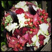 Antique aubergine Bridal Bouquet 