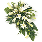 Single Ended Spray White Lily