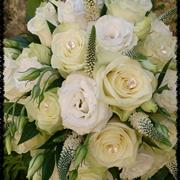 Majestic  Cream and White Devine Bridal handtie 