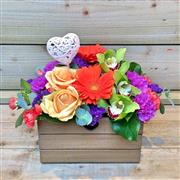 Rustic Vibrant Heart Box