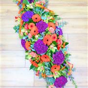 Casket spray jewel  vibrant