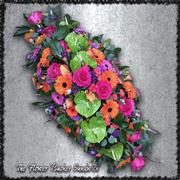 Double Ended Spray Green Anthurium