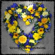 Open Heart Yellow and Blue