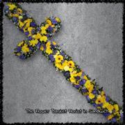 Cross yellow and blue